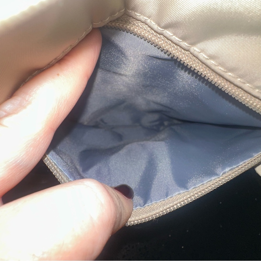 IHKWIP Nylon Multi-Pocket Everyday Essentials Crossbody Bag Tan Beige 2 straps - Picture 9 of 16